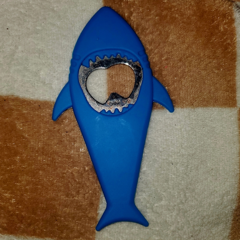 Shark Design Blue Bottle Opener